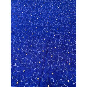 Debbie Mumm Cotton Fabric Stars & Swirls 1/2 yard x 42" Jo-Ann Craft Blue & Yell